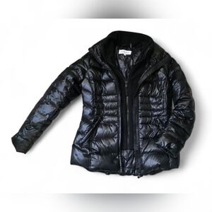 Calvin Klein Duck Down Black Puffer Jacket Winter Coat Size Small